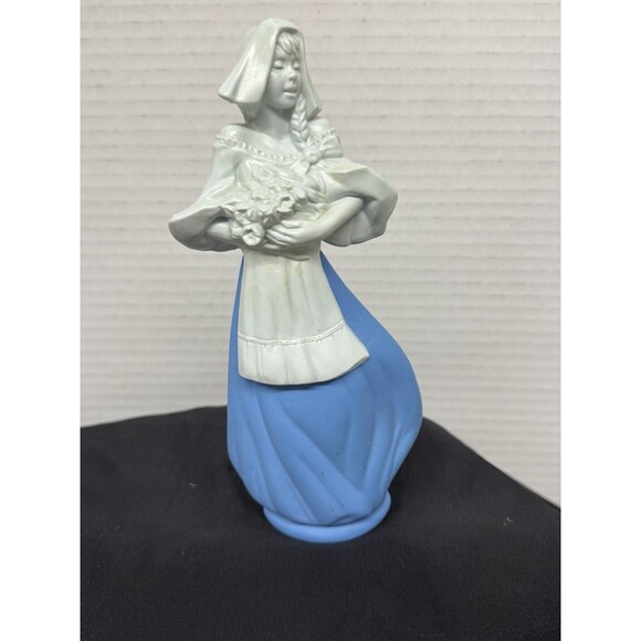Vintage Avon Dutch Girl Figurine Cologne Decanter Unforgettable Mostly Full - Picture 1 of 11